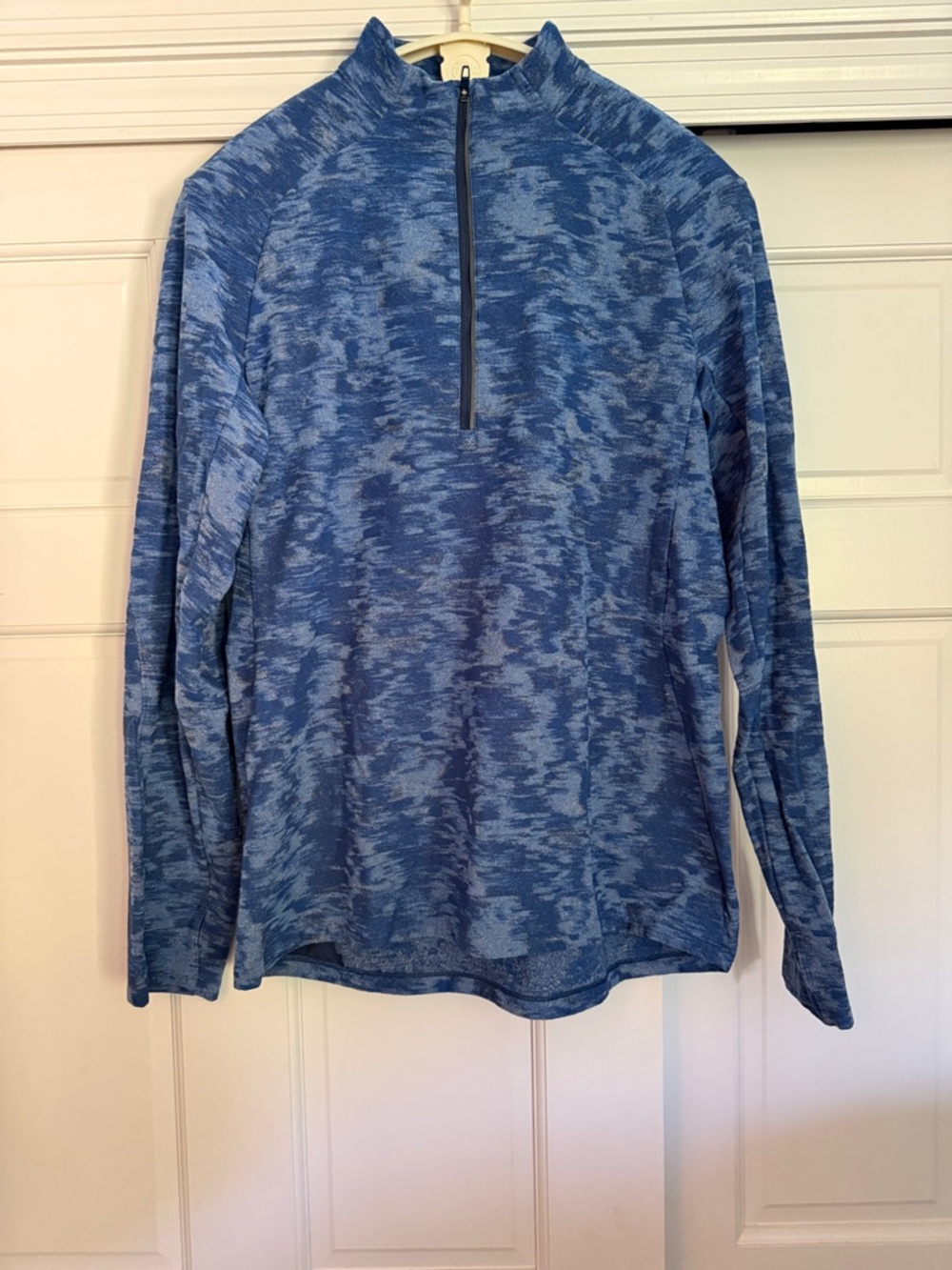 lululemon athletica Men’s Blue Space-Dye Quarter Zip